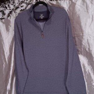 NWT men's George grey zip up long sleeve fleece shirt -L(42-44)